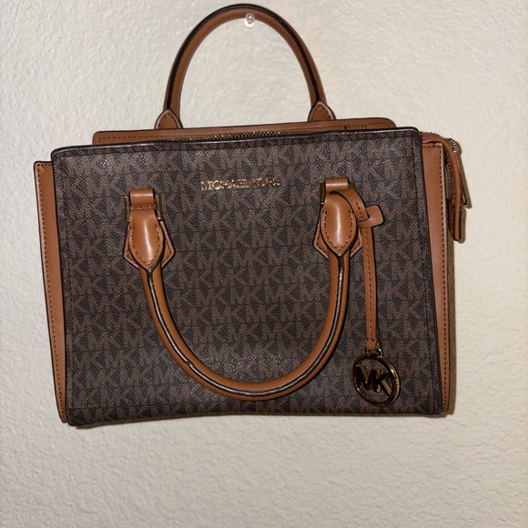 Michael Kors Handbags - Michael Kors Brown and Tan Satchel